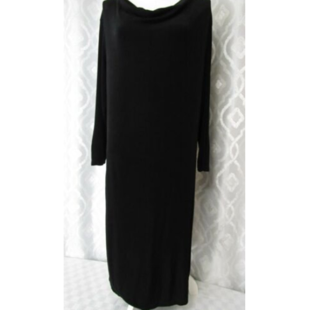 CITIKNITS Black Stretch Travel Knit 3/4 Sleeve SzL